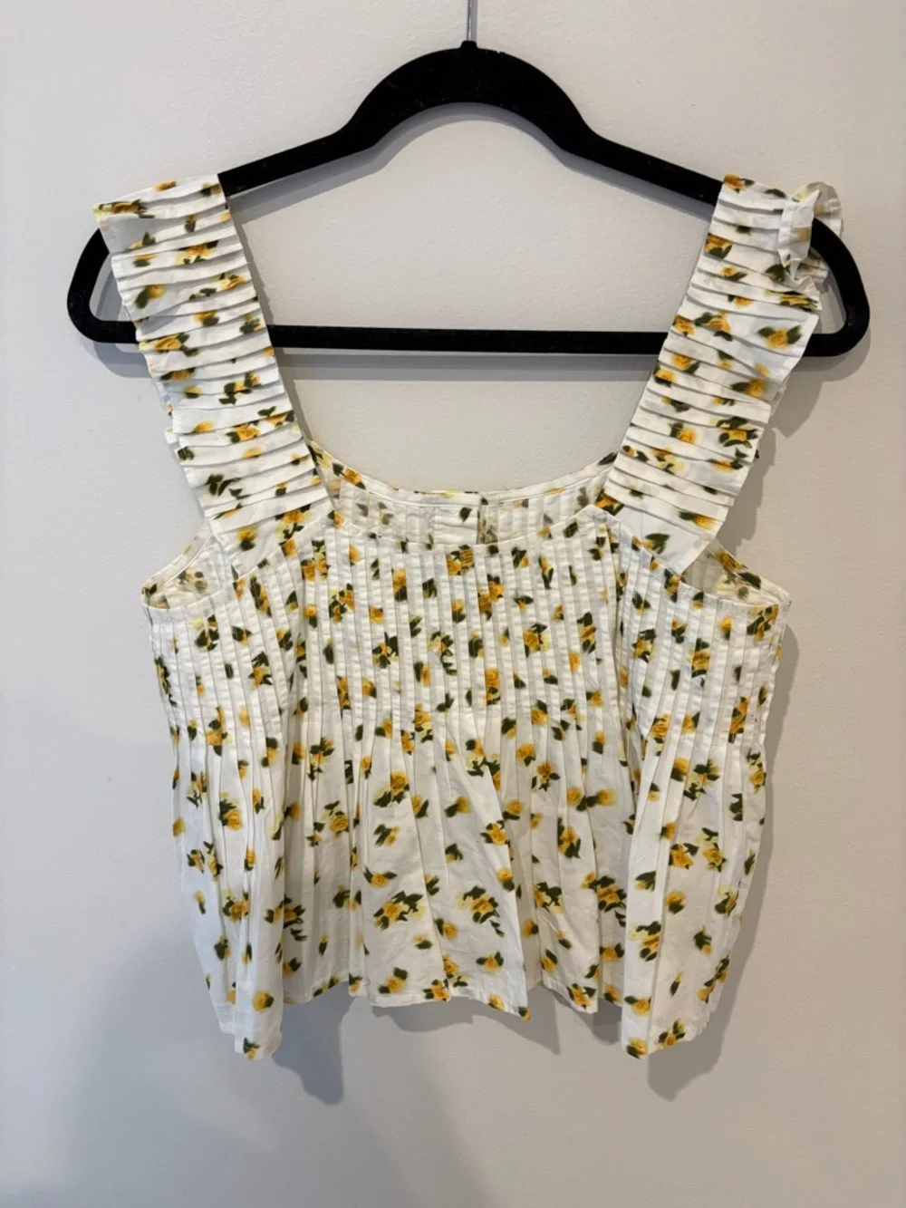 NWOT J. Crew Pintuck peplum top in budding rose print | Size: S - Picture 4 of 6